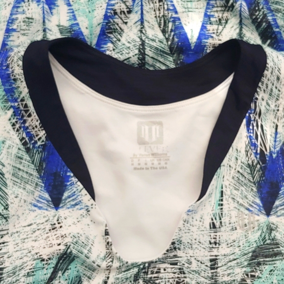 SALE: EleVen by Venus Williams Print Fitted Tank Top, Medium - Picture 5 of 10